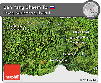 Satellite Panoramic Map of Ban Yang Chaem To