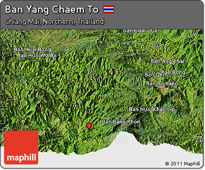 Satellite Panoramic Map of Ban Yang Chaem To