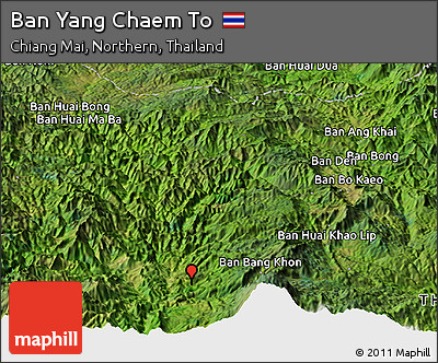 Satellite Panoramic Map of Ban Yang Chaem To