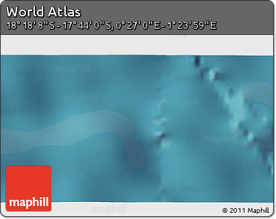 Satellite 3D Map of the Area around 18° 1' 4" S, 0° 55' 29" E