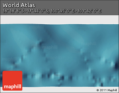 Satellite 3D Map of the Area around 18° 1' 4" S, 101° 13' 29" E