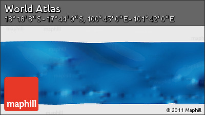 Physical Panoramic Map of the Area around 18° 1' 4" S, 101° 13' 29" E