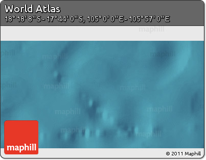 Satellite 3D Map of the Area around 18° 1' 4" S, 105° 28' 29" E