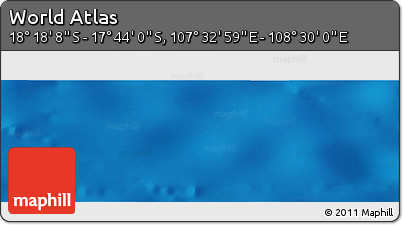 Physical Panoramic Map of the Area around 18° 1' 4" S, 108° 1' 30" E