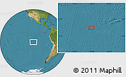 Satellite Location Map of the area around 18° 1' 4" S, 109° 34' 29" W