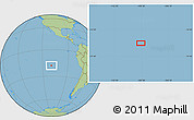 Savanna Style Location Map of the area around 18° 1' 4" S, 109° 34' 29" W
