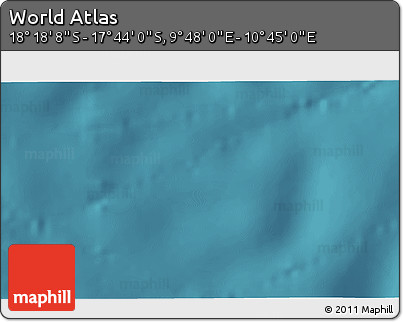 Satellite 3D Map of the Area around 18° 1' 4" S, 10° 16' 30" E