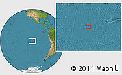 Satellite Location Map of the area around 18° 1' 4" S, 110° 25' 30" W