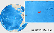 Shaded Relief Location Map of the area around 18° 1' 4" S, 110° 25' 30" W