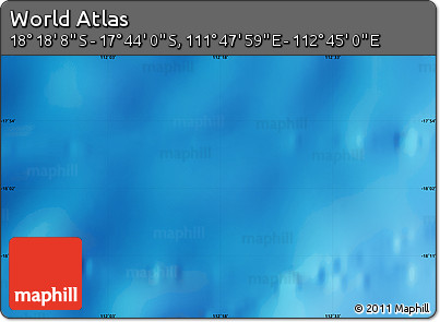 Physical Map of the Area around 18° 1' 4" S, 112° 16' 30" E