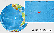 Physical Location Map of the area around 18° 1' 4" S, 112° 7' 30" W