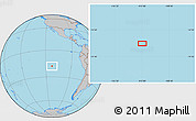 Gray Location Map of the area around 18° 1' 4" S, 112° 58' 29" W