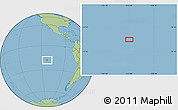 Savanna Style Location Map of the area around 18° 1' 4" S, 112° 58' 29" W