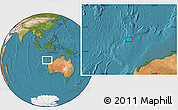 Satellite Location Map of the area around 18° 1' 4" S, 113° 7' 30" E