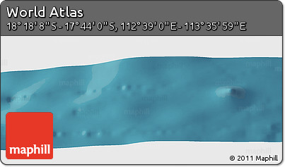 Satellite Panoramic Map of the Area around 18° 1' 4" S, 113° 7' 30" E