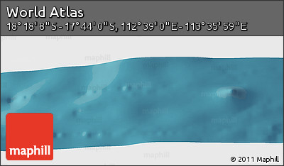 Satellite Panoramic Map of the Area around 18° 1' 4" S, 113° 7' 30" E