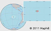 Gray Location Map of the area around 18° 1' 4" S, 113° 49' 29" W