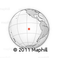 Outline Map of the Area around 18° 1' 4" S, 113° 49' 29" W, rectangular outline