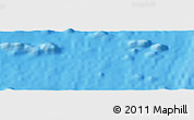 Shaded Relief Panoramic Map of the area around 18° 1' 4" S, 113° 49' 29" W