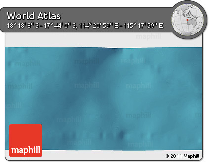 Satellite 3D Map of the Area around 18° 1' 4" S, 114° 49' 29" E