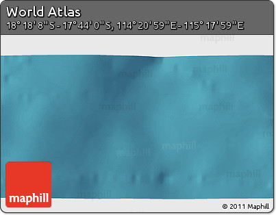 Satellite 3D Map of the Area around 18° 1' 4" S, 114° 49' 29" E