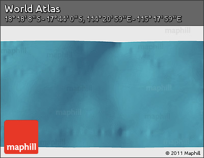 Satellite 3D Map of the Area around 18° 1' 4" S, 114° 49' 29" E