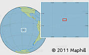 Savanna Style Location Map of the area around 18° 1' 4" S, 114° 40' 30" W
