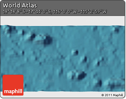 Satellite 3D Map of the Area around 18° 1' 4" S, 115° 31' 30" W