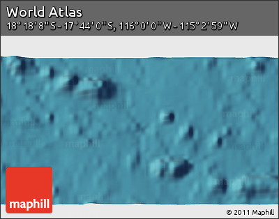 Satellite 3D Map of the Area around 18° 1' 4" S, 115° 31' 30" W