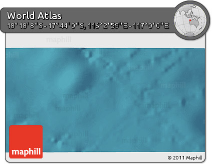 Satellite 3D Map of the Area around 18° 1' 4" S, 116° 31' 30" E