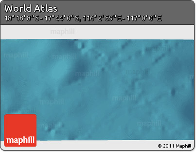 Satellite 3D Map of the Area around 18° 1' 4" S, 116° 31' 30" E