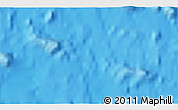 Physical 3D Map of the area around 18° 1' 4" S, 116° 22' 30" W