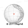 Outline Map of the Area around 18° 1' 4" S, 116° 22' 30" W, rectangular outline