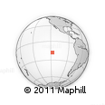 Outline Map of the Area around 18° 1' 4" S, 117° 13' 29" W, rectangular outline