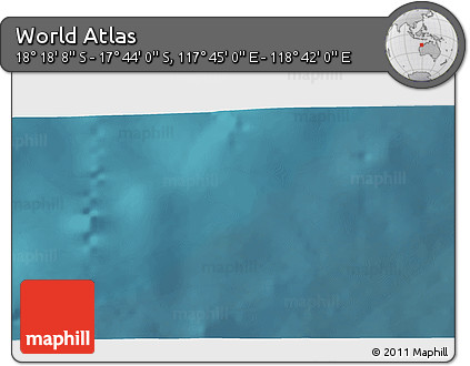 Satellite 3D Map of the Area around 18° 1' 4" S, 118° 13' 29" E