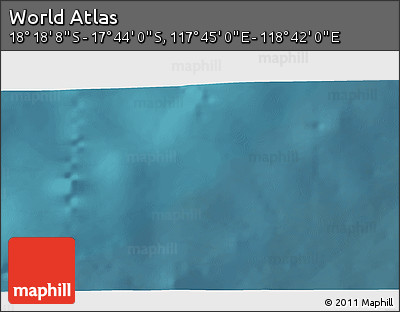 Satellite 3D Map of the Area around 18° 1' 4" S, 118° 13' 29" E