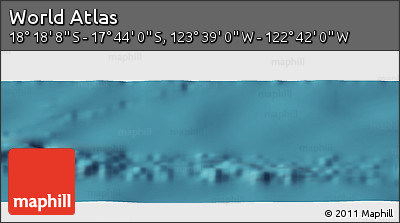 Satellite Panoramic Map of the Area around 18° 1' 4" S, 123° 10' 30" W