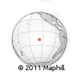 Outline Map of the Area around 18° 1' 4" S, 127° 25' 30" W, rectangular outline