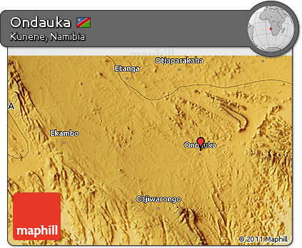 Physical 3D Map of Ondauka