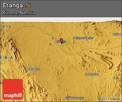 Physical 3D Map of Etanga