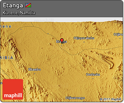 Physical 3D Map of Etanga