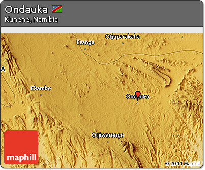Physical 3D Map of Ondauka