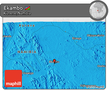 Political 3D Map of Ekambo