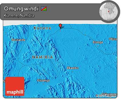 Political 3D Map of Omungwindi