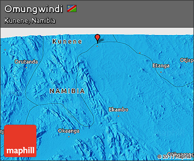 Political 3D Map of Omungwindi