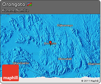 Political 3D Map of Orongoto