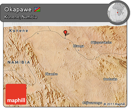 Satellite 3D Map of Okapawe
