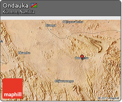Satellite 3D Map of Ondauka