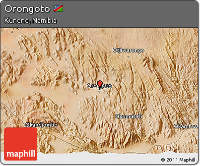Satellite 3D Map of Orongoto