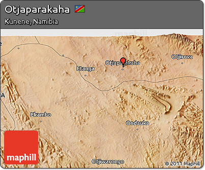 Satellite 3D Map of Otjaparakaha